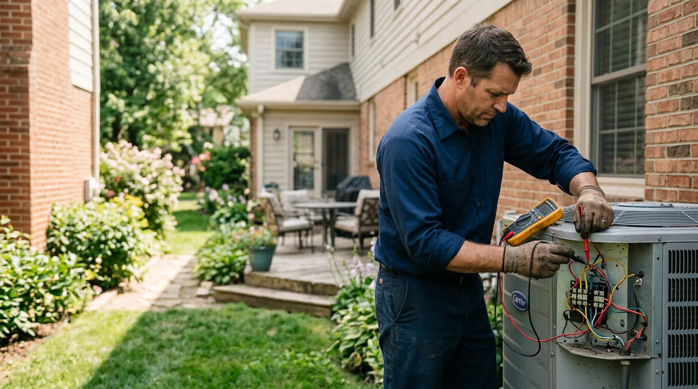 HVAC technician working near North Jackson, OH